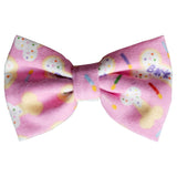 Pink Happy Barkday Birthday Dog Bow