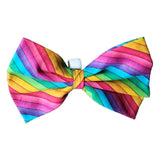 Rainbow Stripes Pet Bowtie