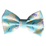 Blue Happy Barkday Birthday Dog Bow
