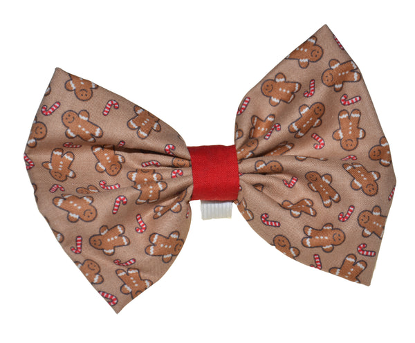 Gingerbread Holiday Pet Bow Tie
