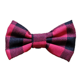 Buffalo Print Black and Red Pet Bow Tie